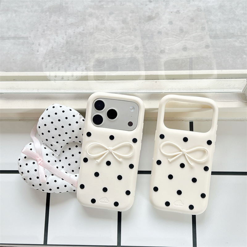 Korean 3D White Bowknot Black  - đánh giá và giá Phone Cases Korean