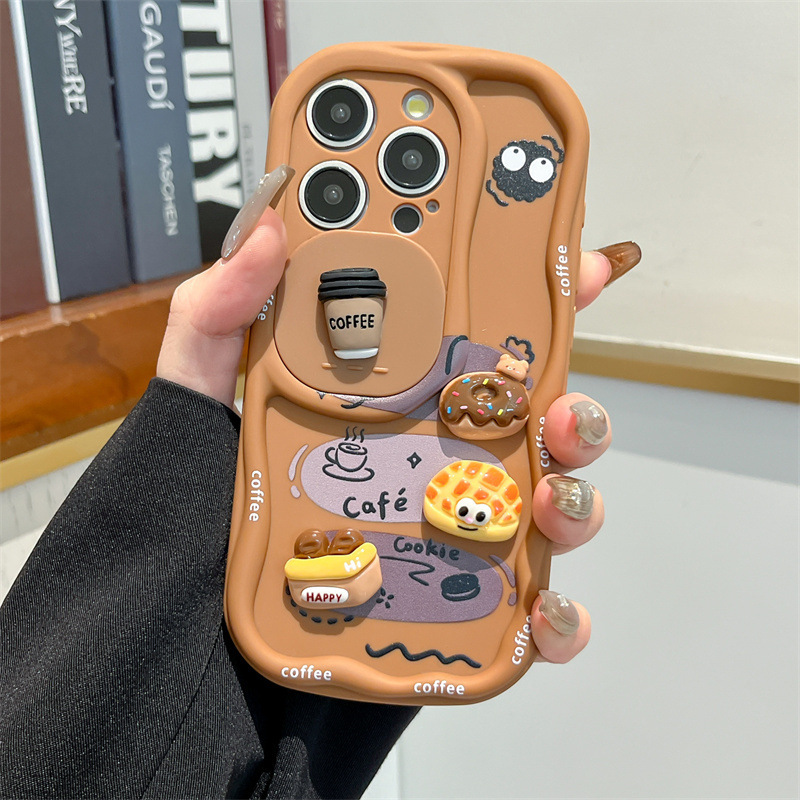 3D Cartoon Bread With Wrist St - đánh giá và giá Phone Cases That Cover The Camera