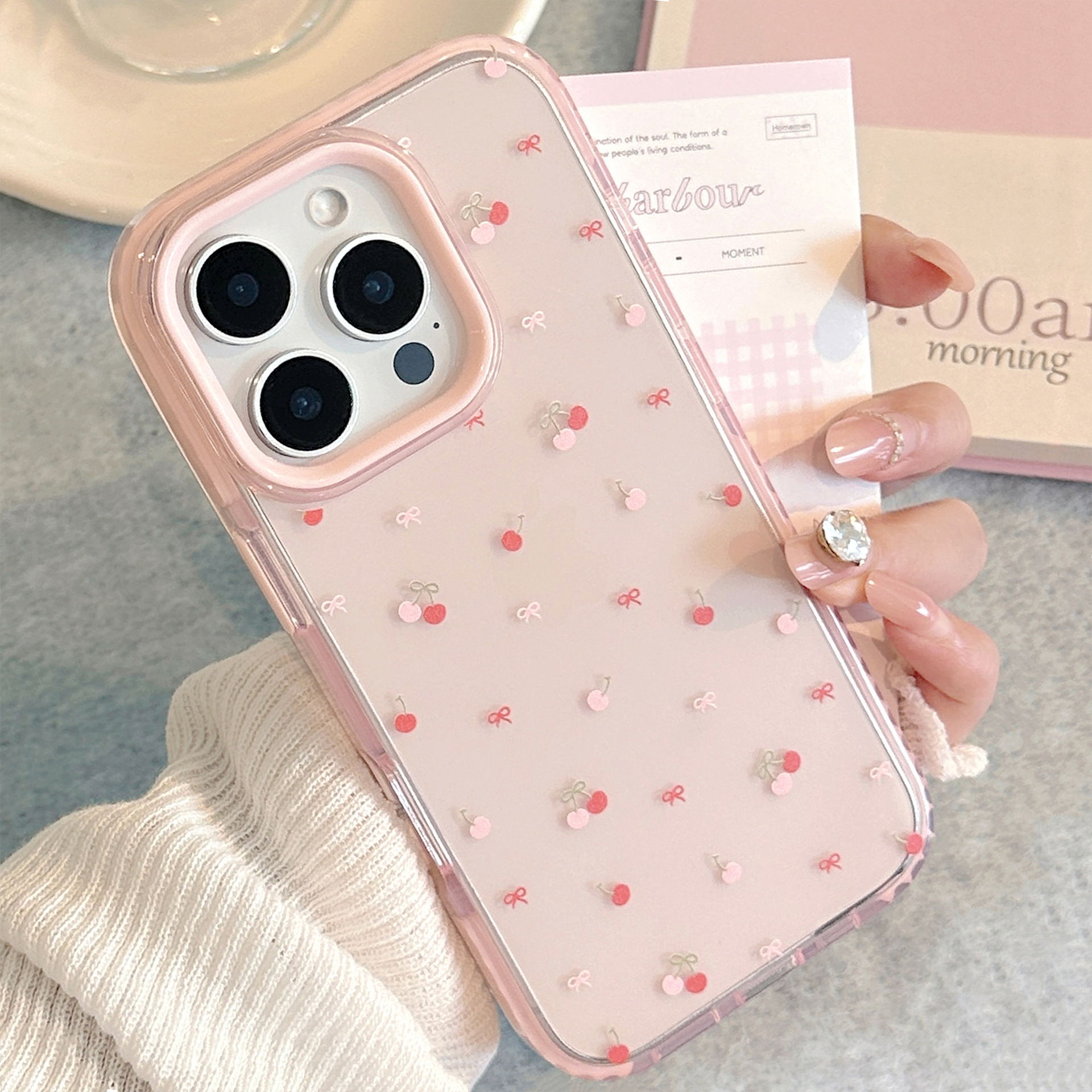 Korean Full Screen Cherry Bowk - đánh giá và giá Phone Cases Korean