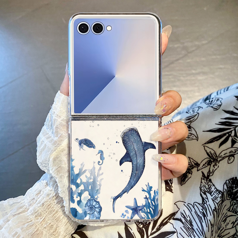 Whale Pattern Phone Case For S - đánh giá và giá Phone Cases Z Flip 5