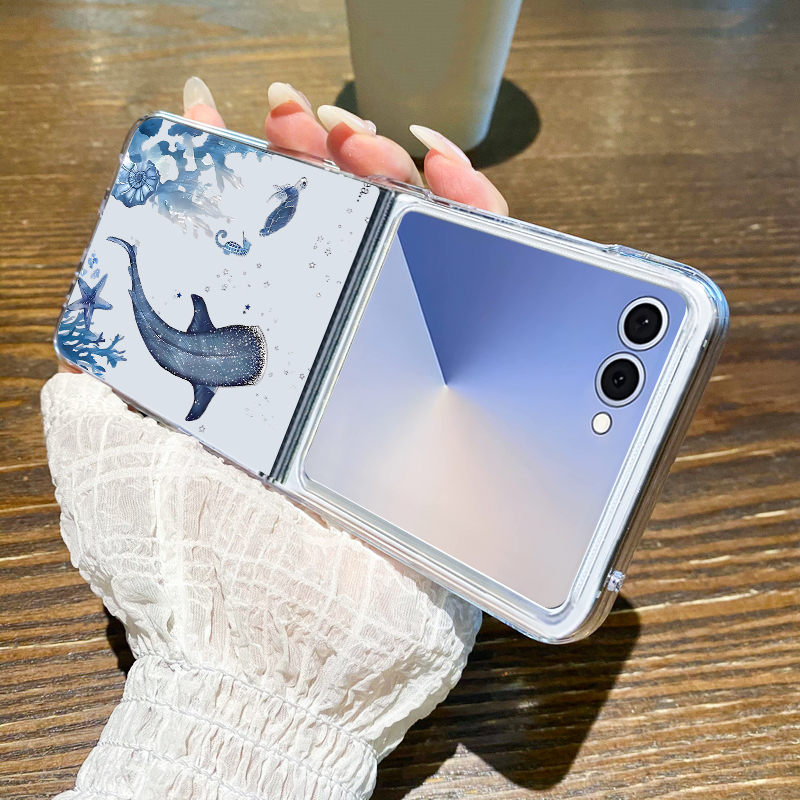 Whale Pattern Phone Case For S - đánh giá và giá Phone Cases Z Flip 5