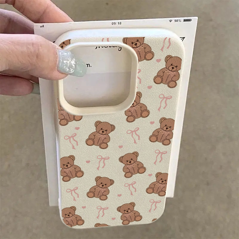 Cute Bow Tie Bear Lichee Patte - đánh giá và giá Phone Cases Girls