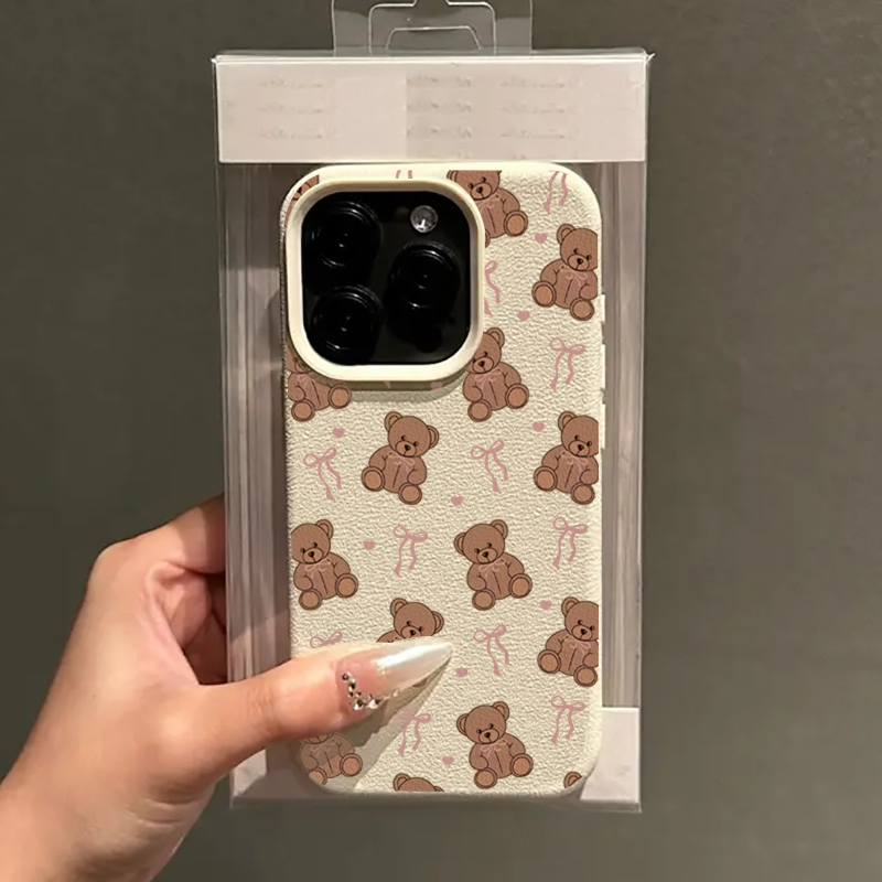 Cute Bow Tie Bear Lichee Patte - đánh giá và giá Phone Cases Girls