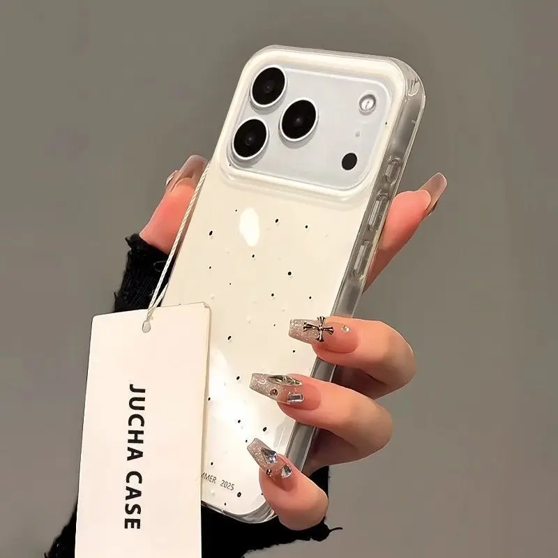 Korean INS Splashing Ink Polka - đánh giá và giá Phone Cases Orange