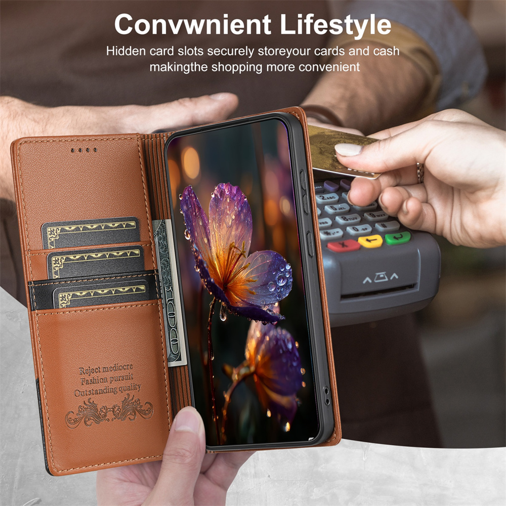Luxury  Flip Leather RFID Wall - đánh giá và giá Flip Leather Case