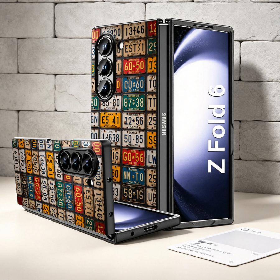 Retro License Plate Phone Cove - đánh giá và giá Phone Cases Z Flip 5