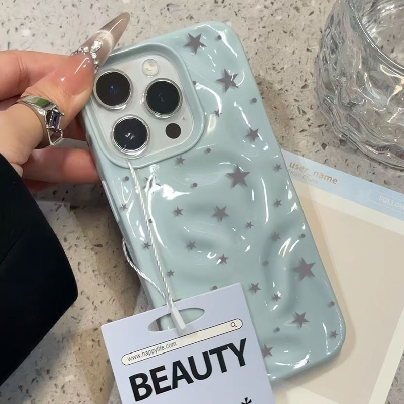 Minimalist Gray-Blue Star Wave - đánh giá và giá Phone Cases Korean