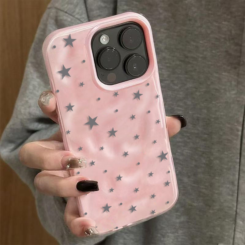 Minimalist Gray-Blue Star Wave - đánh giá và giá Phone Cases Korean