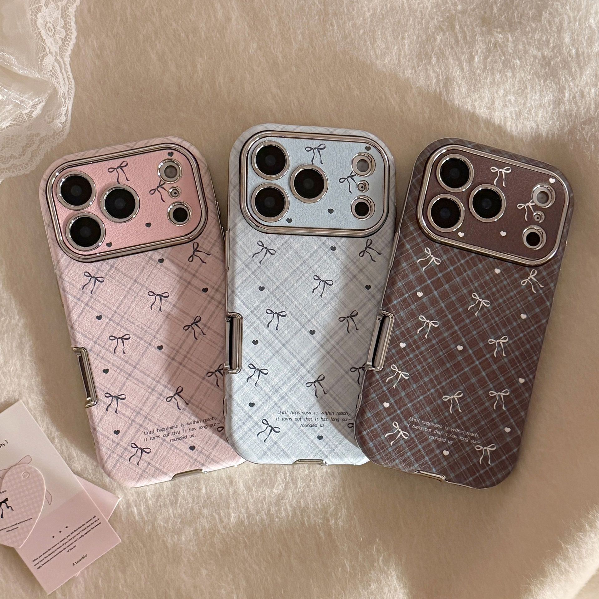 Korean Retro Plaid Grid Patter - đánh giá và giá Phone Cases Korean