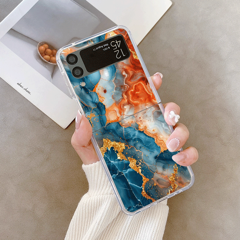 Artistic Colorful Marble Textu - đánh giá và giá Phone Cases Z Flip 5